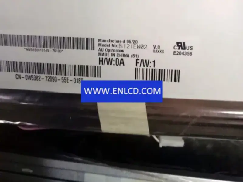 Remplacement du panneau LCD B121EW02 V0 AUO
