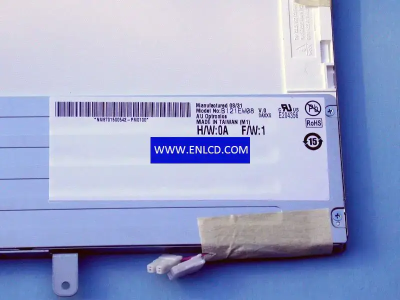 Remplacement du panneau LCD B121EW08 V0 AUO