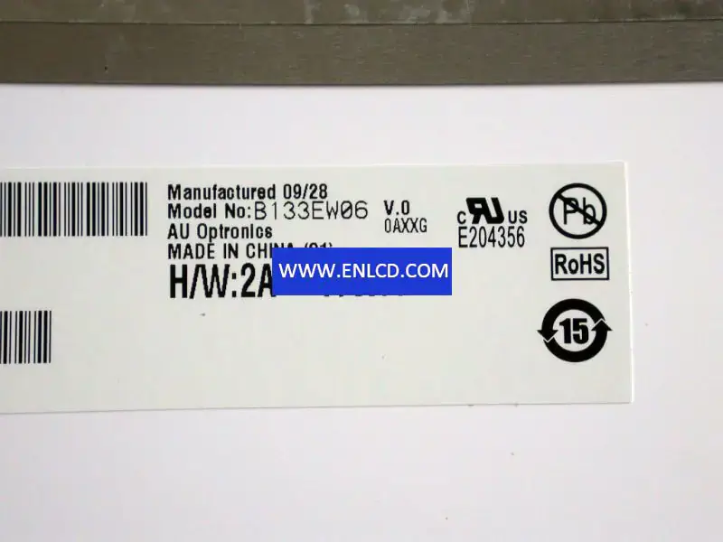 Remplacement du panneau LCD B133EW06 V0 AUO pour ordinateur portable