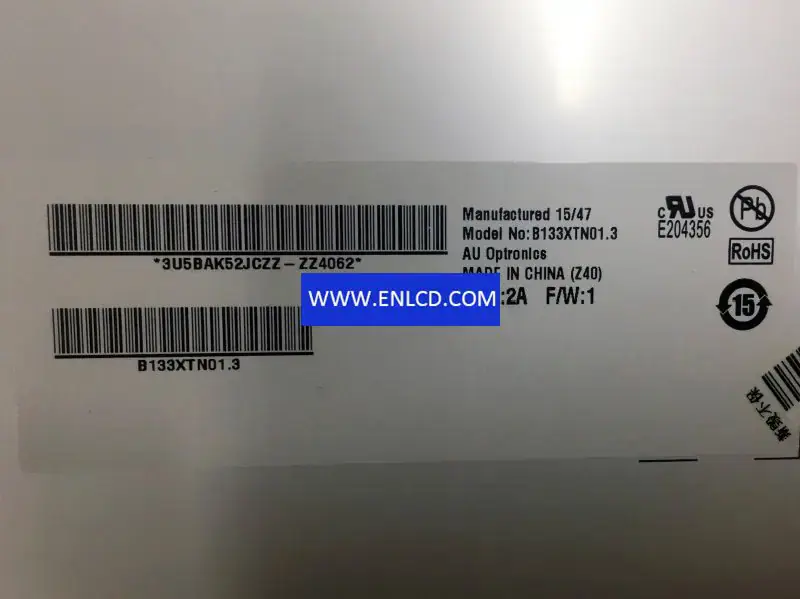 B133XTN01.3 AUO LCD panel replacement for Laptop