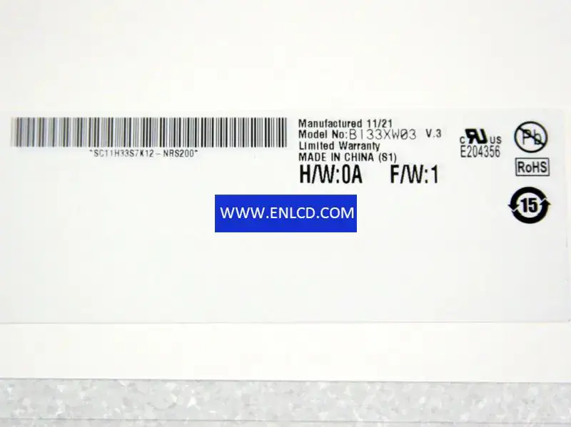 B133XW03 V3 AUO Zamiennik panelu LCD do panelu dotykowego