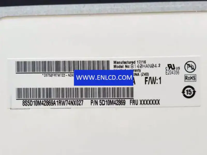 Remplacement du panneau LCD B140HAN04.2 AUO pour ordinateur portable