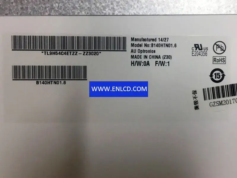 B140HTN01.6 Wymiana panelu LCD AUO