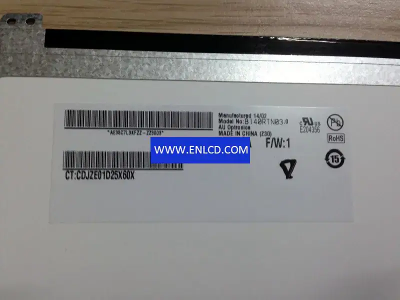 Remplacement du panneau LCD B140RTN03.0 AUO pour ordinateur portable