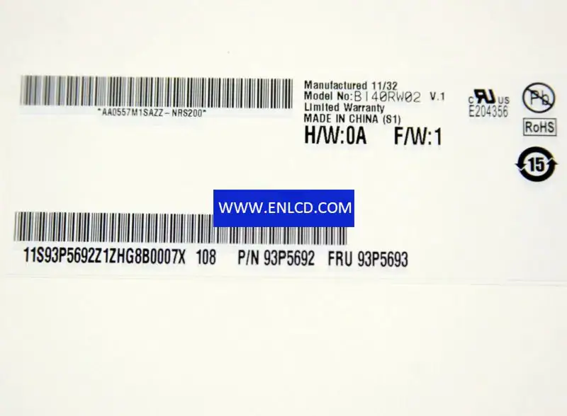 B140RW02 V1 AUO Wymiana panelu LCD