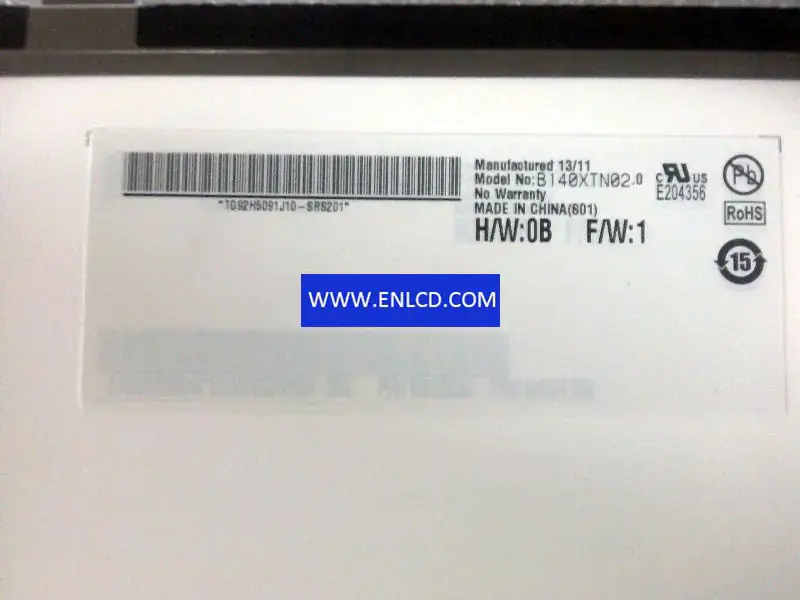B140XTN02.0 AUO LCD panel replacement for Laptop