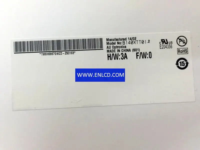 AUO B140XTT01.2 LCD
