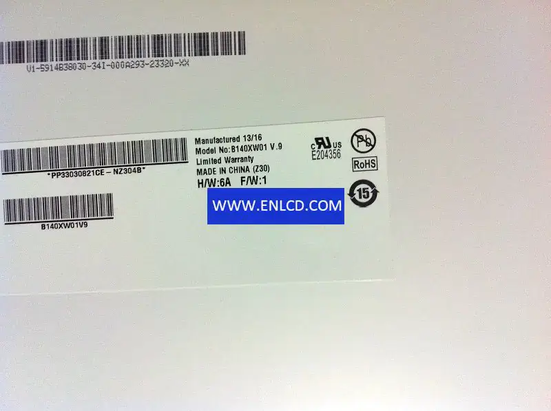 B140XW01 V9 AUO LCD panel replacement