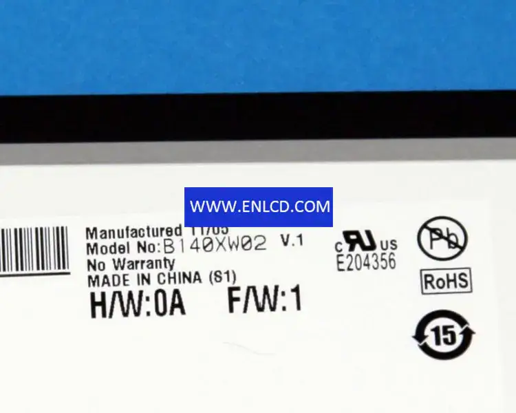 Remplacement du panneau LCD B140XW02 V1 AUO