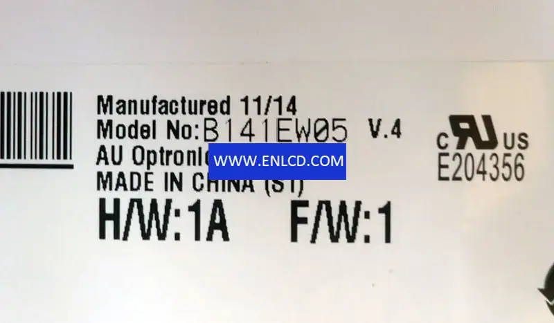 Remplacement du panneau LCD B141EW05 V4 AUO pour ordinateur portable