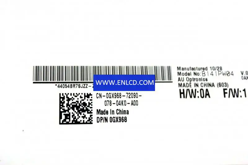 Remplacement du panneau LCD B141PW04 V0 HW0A AUO