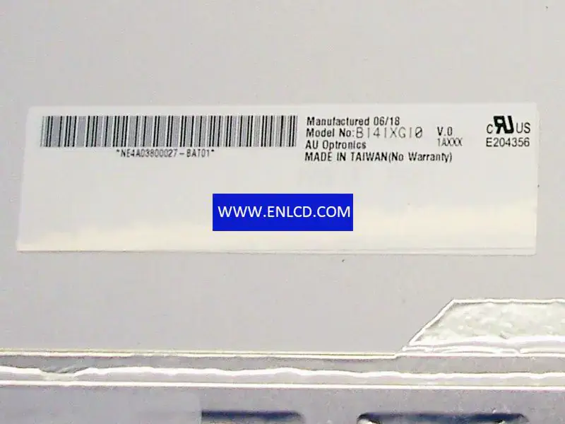 B141XG10 V0 AUO LCD panel replacement for Laptop