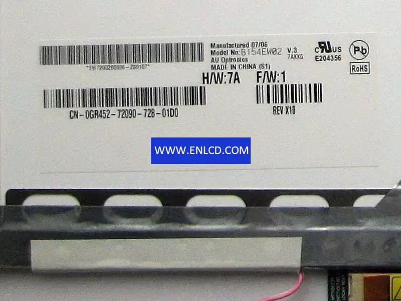 Remplacement du panneau LCD B154EW02 V3 AUO