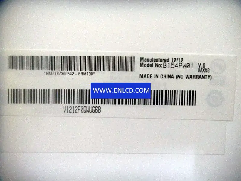B154PW01 V0 AUO LCD panel replacement for Touch Panel