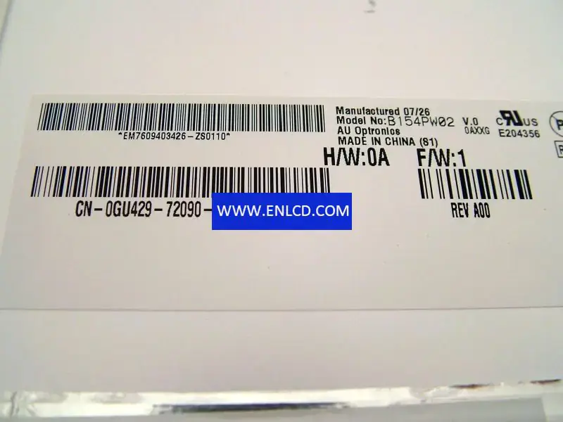 B154PW02 V0 AUO LCD panel replacement for Laptop