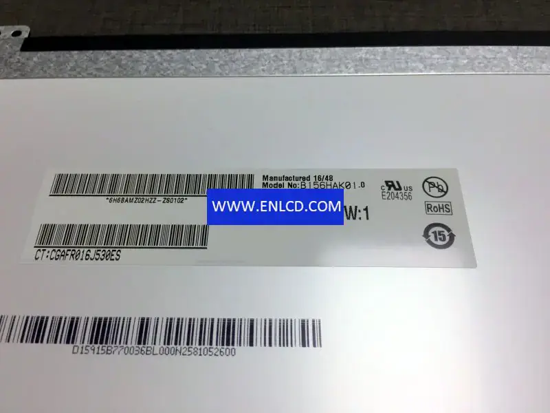 B156HAK01.0 AUO LCD panel replacement