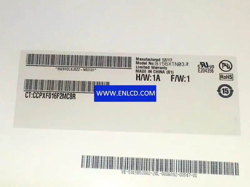 B156XTN03.2 AUO LCD panel replacement for Laptop