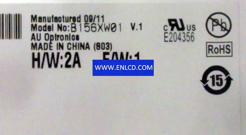 B156XW01 V1 AUO LCD panel replacement for Touch Panel