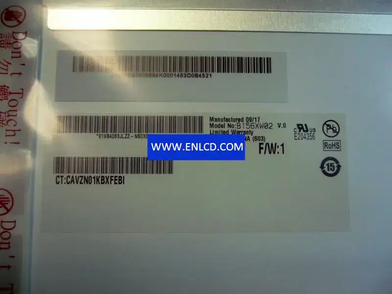 B156XW02 V0 AUO LCD panel replacement for Laptop