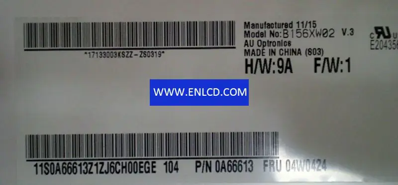 B156XW02 V3 AUO LCD panel replacement for Laptop