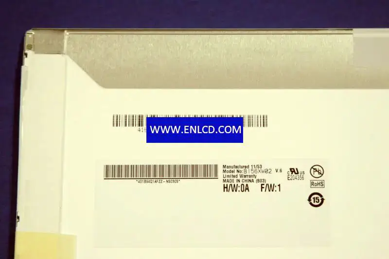 B156XW02 Pannello LCD sostitutivo V6 AUO per laptop