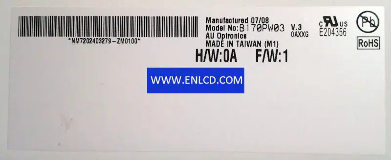 B170PW03 V3 AUO Zamiennik panelu LCD do laptopa