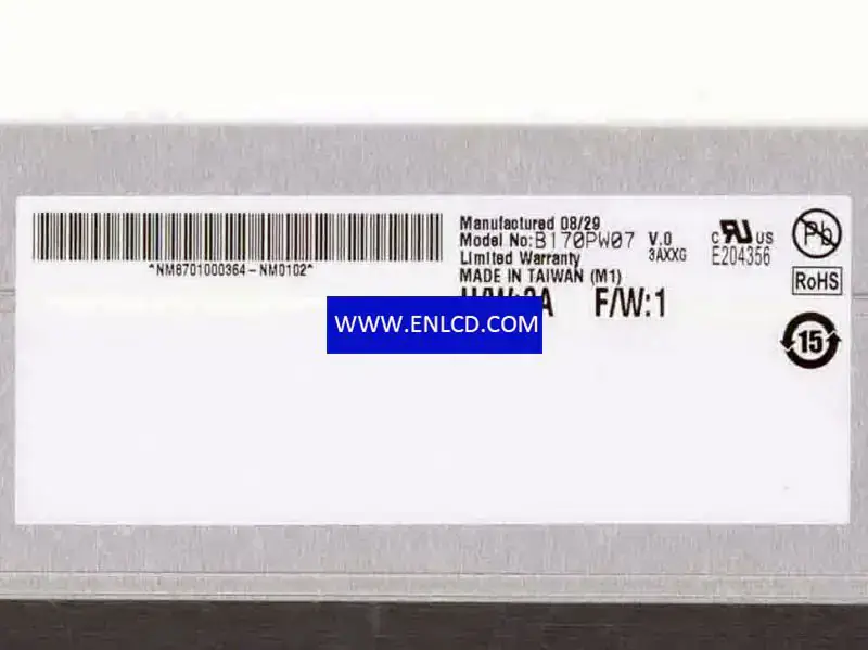 B170PW07 V0 AUO Zamiennik panelu LCD do laptopa