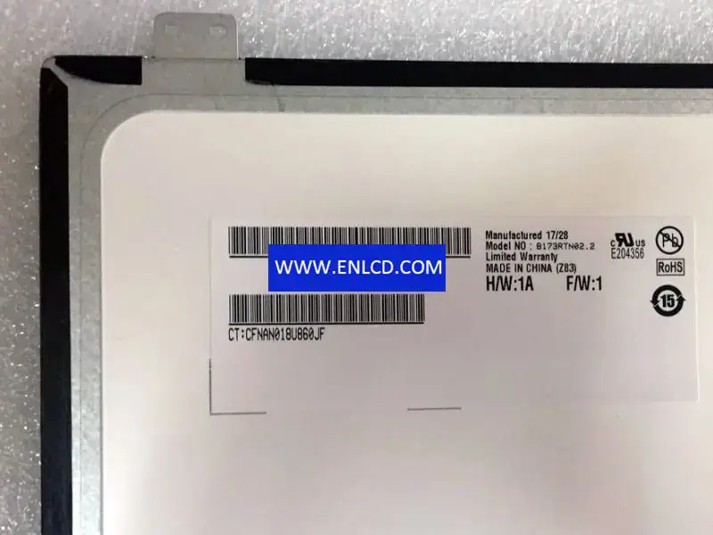 B173RTN02.2 AUO LCD panel replacement for Touchscreen
