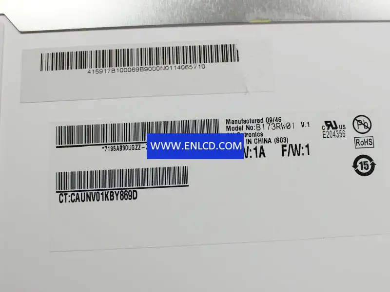 B173RW01 V1 AUO LCD panel replacement for Laptop