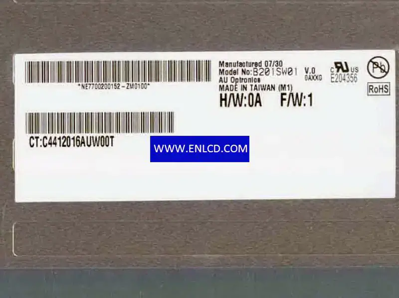 B201SW01 V0 AUO LCD panel replacement