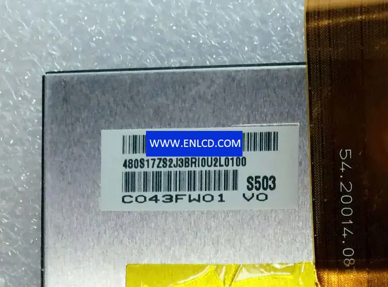 Remplacement du panneau LCD C043FW01 V0 AUO