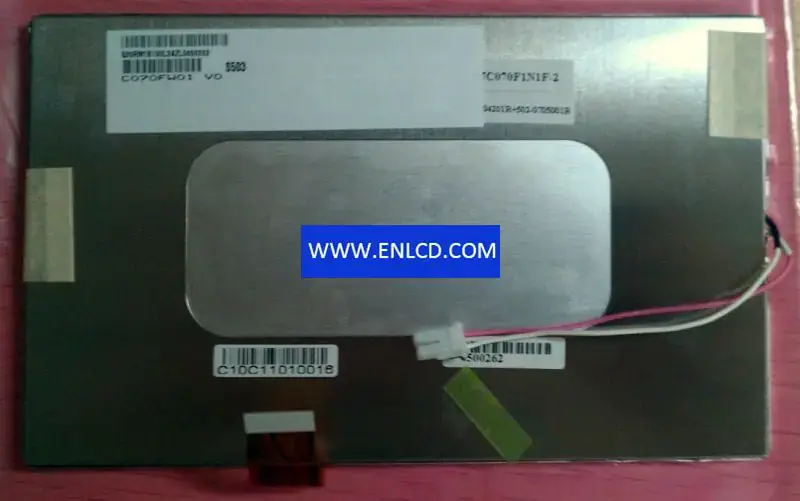 C070FW01 V0 AUO LCD panel replacement for Automotive Display