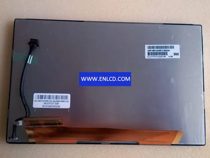 C070VW04 V6 AUO LCD panel replacement for Automotive Display