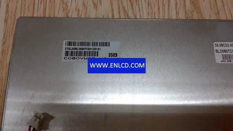 Remplacement du panneau LCD C080VW02 V0 AUO