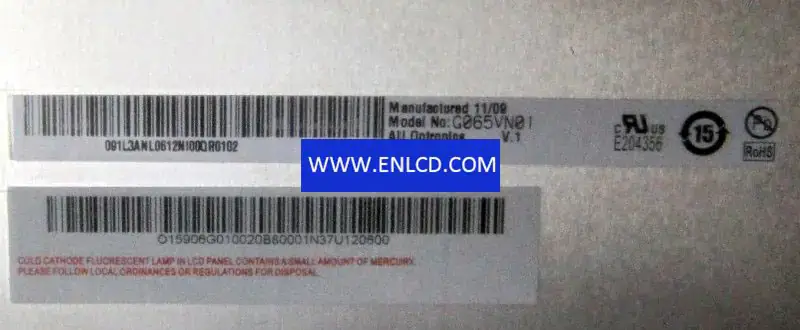 Reemplazo del panel LCD G065VN01 V1 AUO para aplicaciones industriales