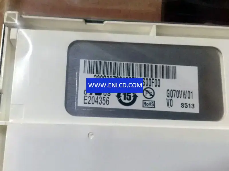 Remplacement du panneau LCD G070VW01 V0 AUO pour application industrielle