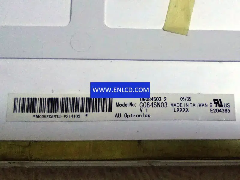 Substituição do painel LCD G084SN03 V1 AUO para aplicação industrial