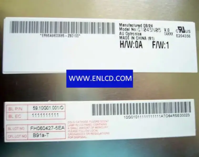 G104SN05 V0 AUO LCD panel replacement
