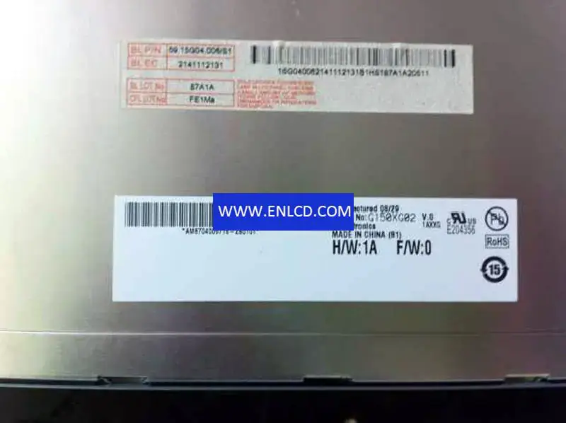 Reemplazo del panel LCD G150XG02 V0 AUO
