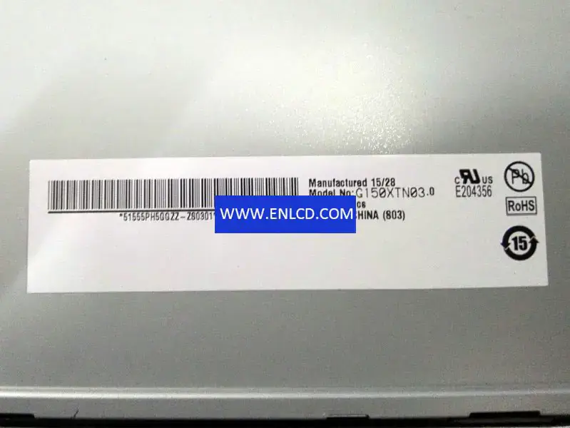 Remplacement du panneau LCD G150XTN03.0 AUO pour applications industrielles