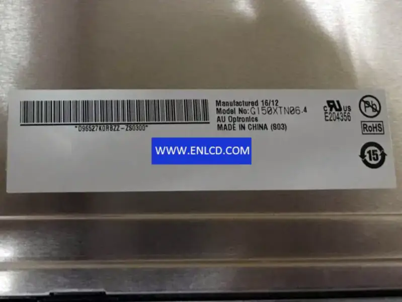 Remplacement du panneau LCD G150XTN06.4 AUO pour application industrielle