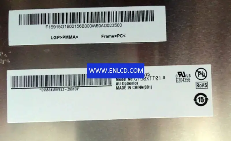 Remplacement du panneau LCD G150XTT01.0 AUO pour applications industrielles