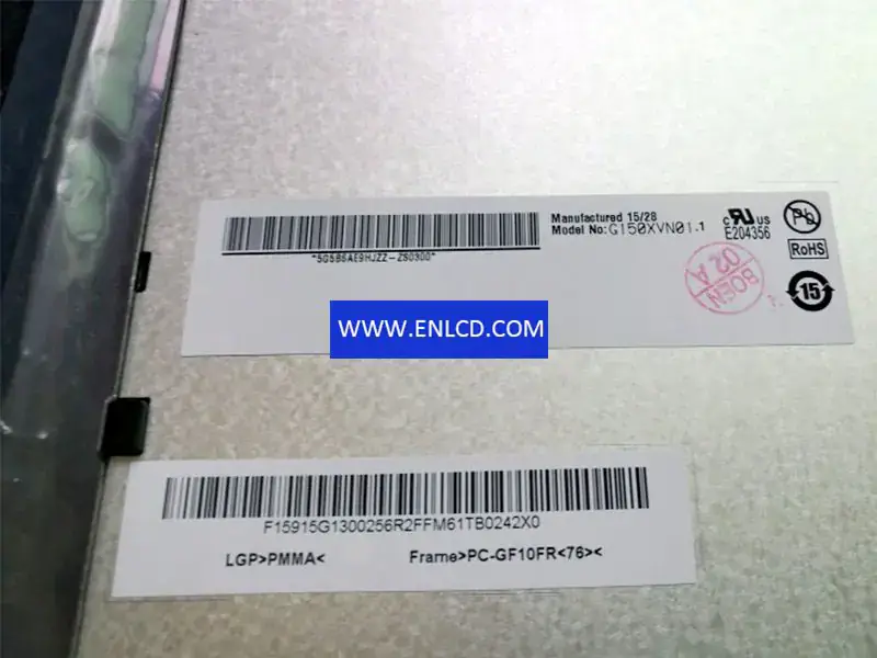 Remplacement du panneau LCD G150XVN01.1 AUO pour application industrielle