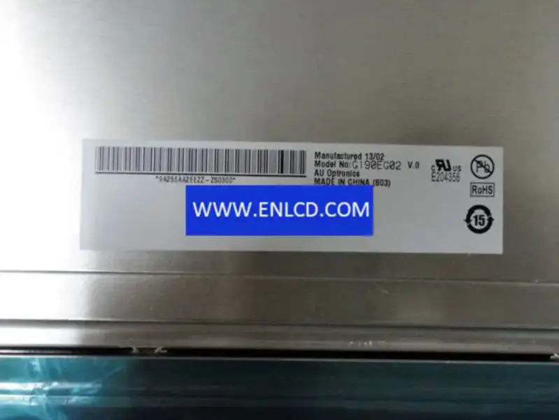 Endüstriyel Uygulama için G190EG02 V0 AUO LCD panel değişimi