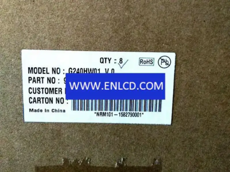 Remplacement du panneau LCD G240HW01 V0 AUO pour applications industrielles
