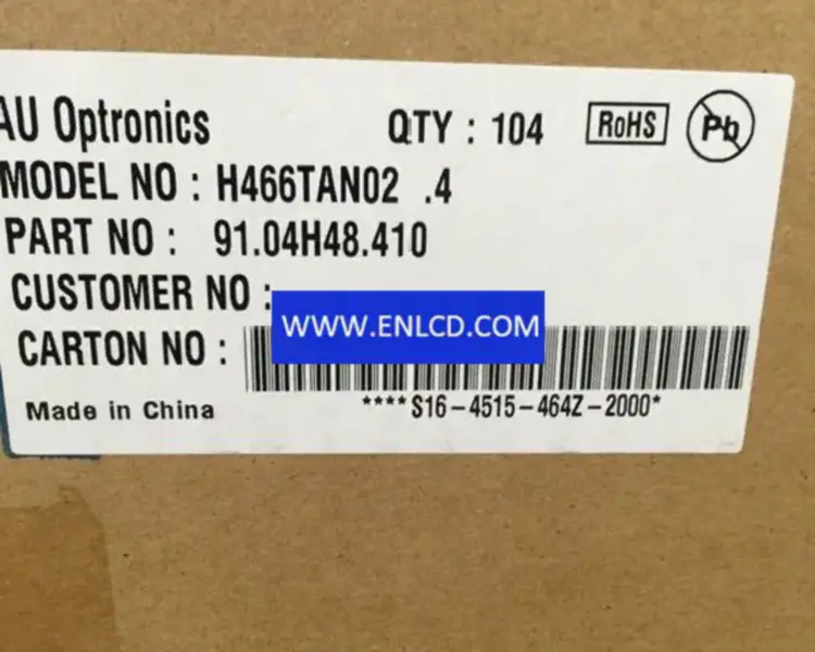 AUO H466TAN02.4 LCD