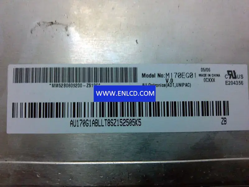 Remplacement du panneau LCD M170EG01 V0 AUO pour écran tactile