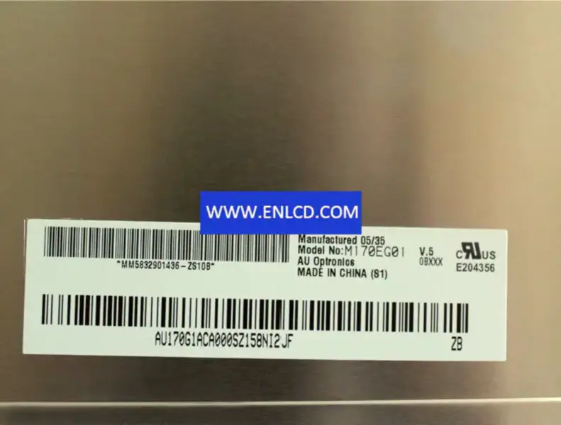 Remplacement du panneau LCD M170EG01 V5 AUO