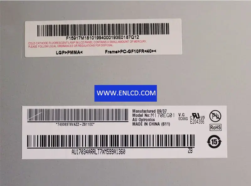 AUO M170EG01 VG pannello LCD