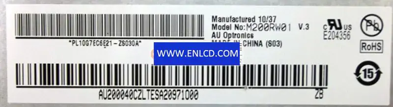 M200RW01 V3 AUO LCD panel replacement